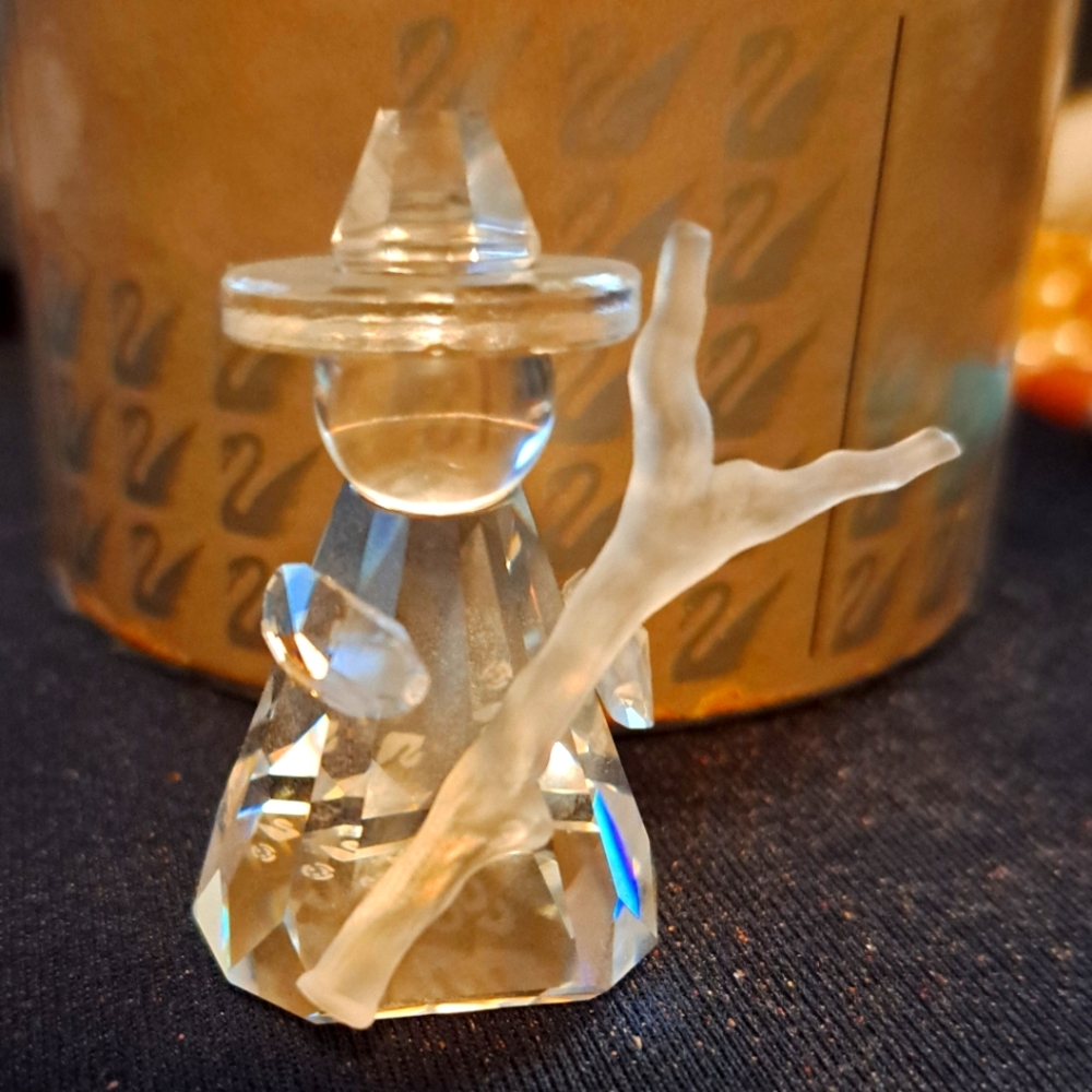 Swarovski Silver Crystal  Nativity  shepherd  in box with C0A excellent